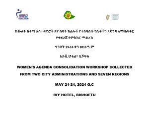 The Coalition for Women’s Voice in the National Dialogue started to consolidate women’s agendas