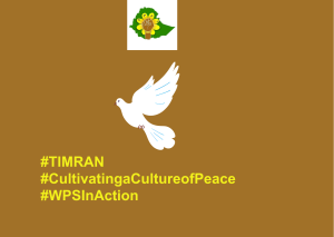 Women Peace and Security in Action-International Day of Peace