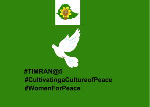 Women for Peace-International Day of Peace