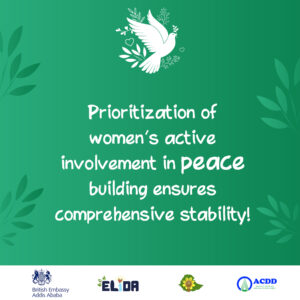 Prioritization of women’s active involvement in peace building ensures comprehensive stability!